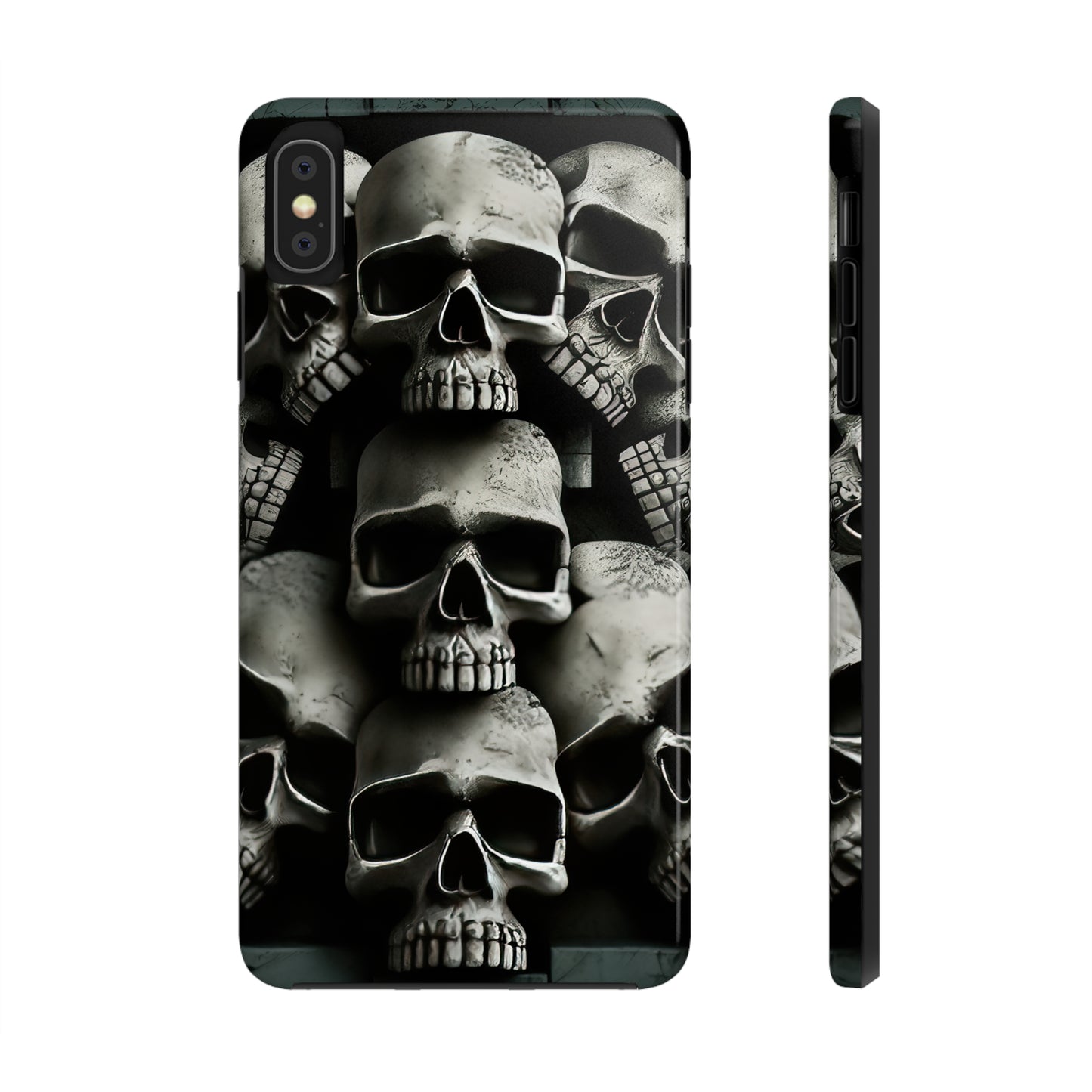 Metallic Chrome Skulls and classic Designed 11 Tough Phone Cases