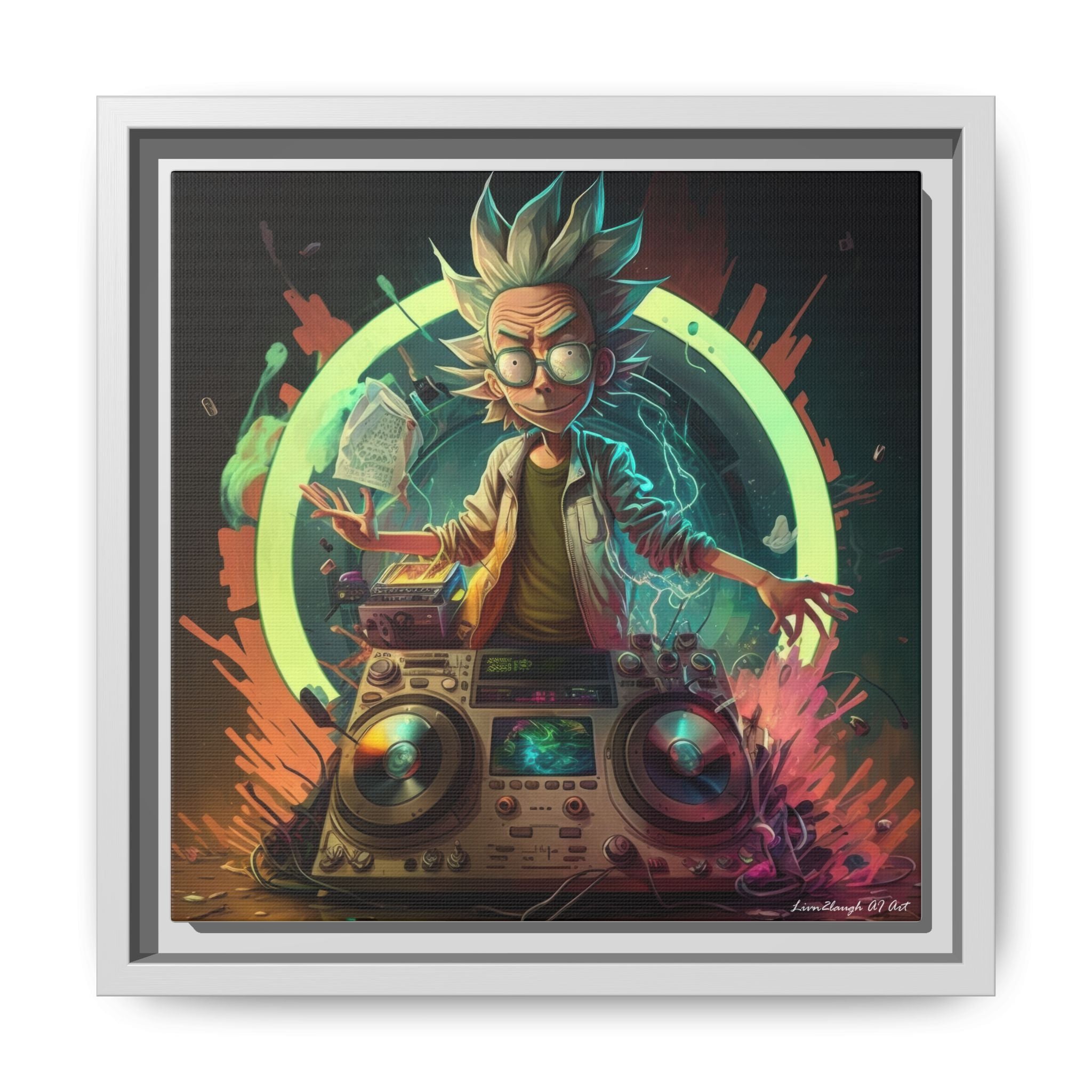 Frequency of Genius, Art Print — Colorful Modern Wall Canvas