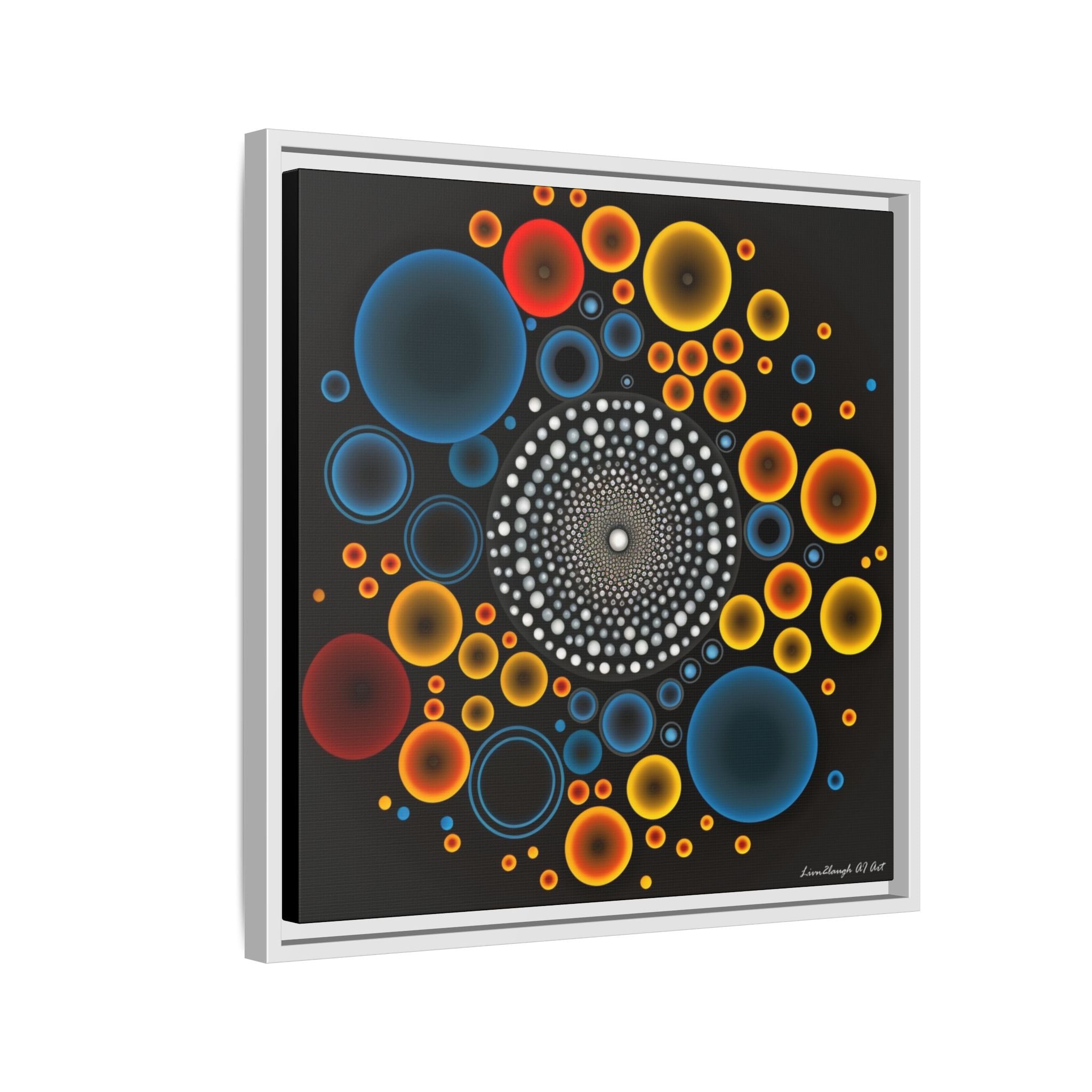 Harmonic Orbits, Matte Canvas, Framed (Multi-color)
