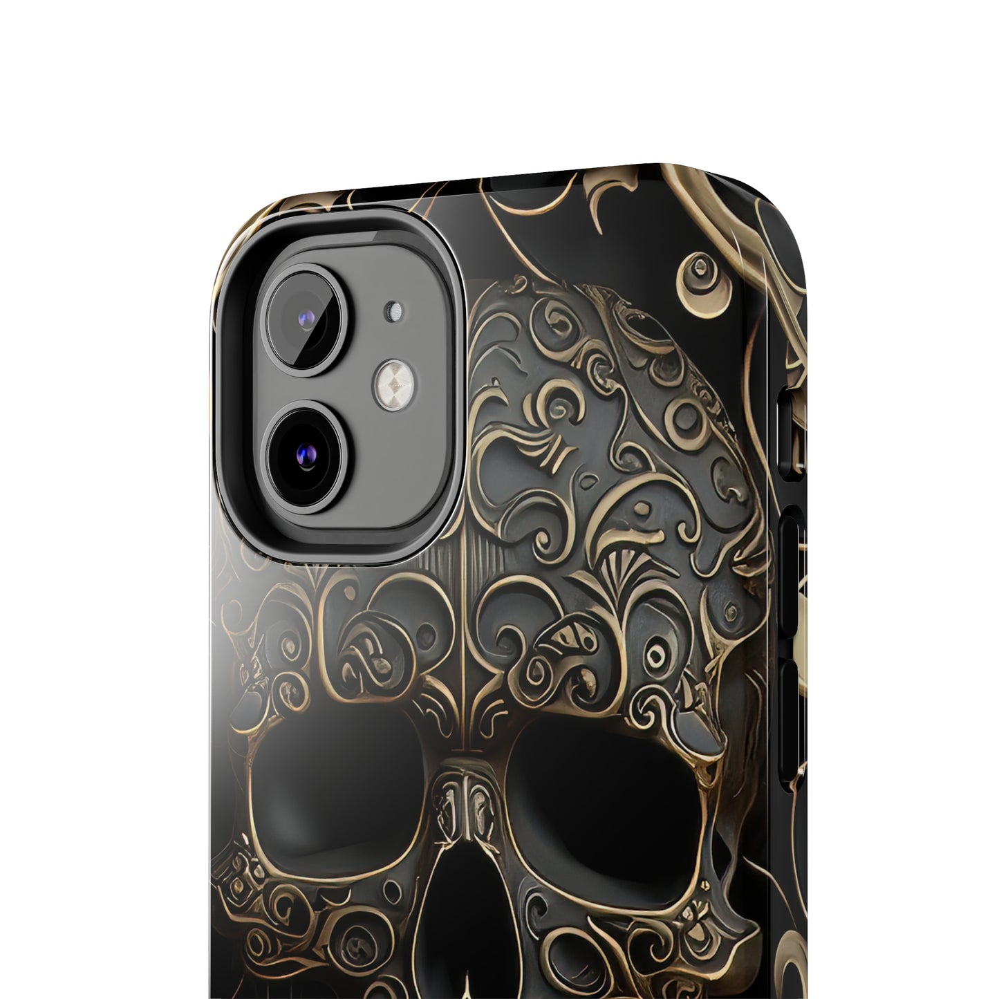 Metallic Chrome Skulls and classic Designed 2 Tough Phone Cases