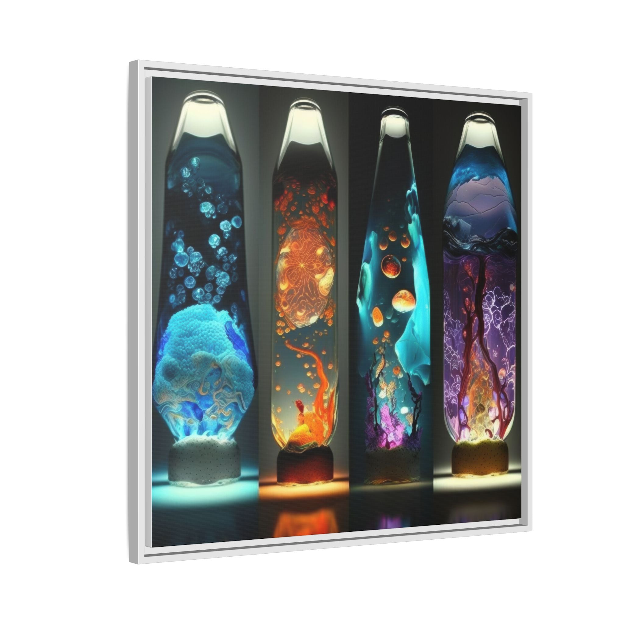 Elemental Currents, Art Print — Colorful Modern Wall Canvas