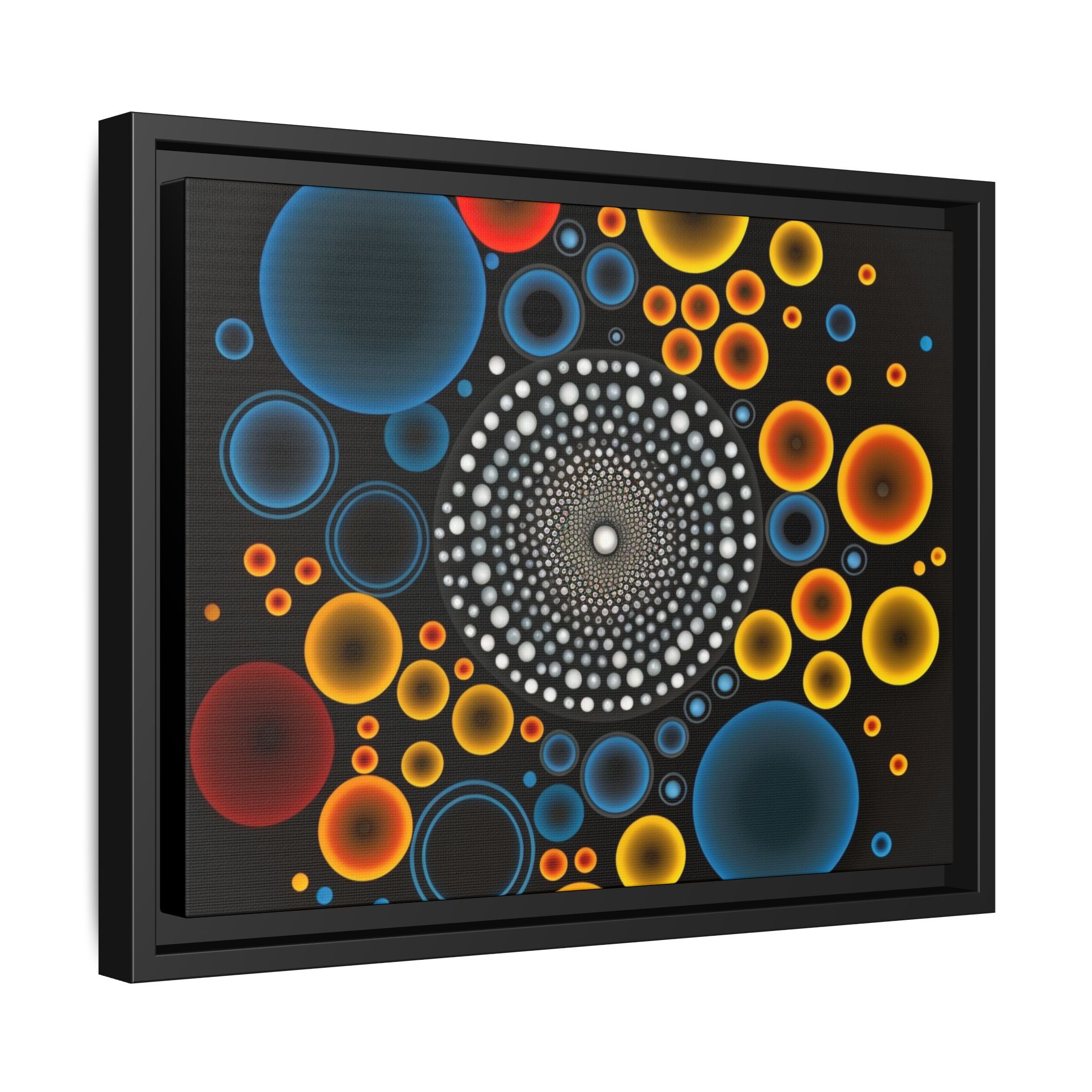 Harmonic Orbits, Matte Canvas, Framed (Multi-color)