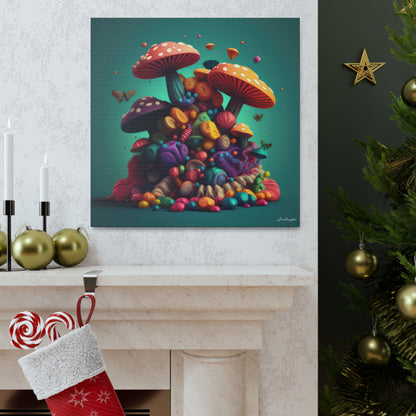 Beautiful Mushroom Luminating Colorful Bliss7 Canvas Gallery Wraps