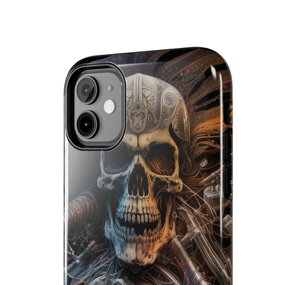 Skull Motorcycle Rider, Ready to Tear Up Road On Beautiful Bike 8 Tough Phone Cases