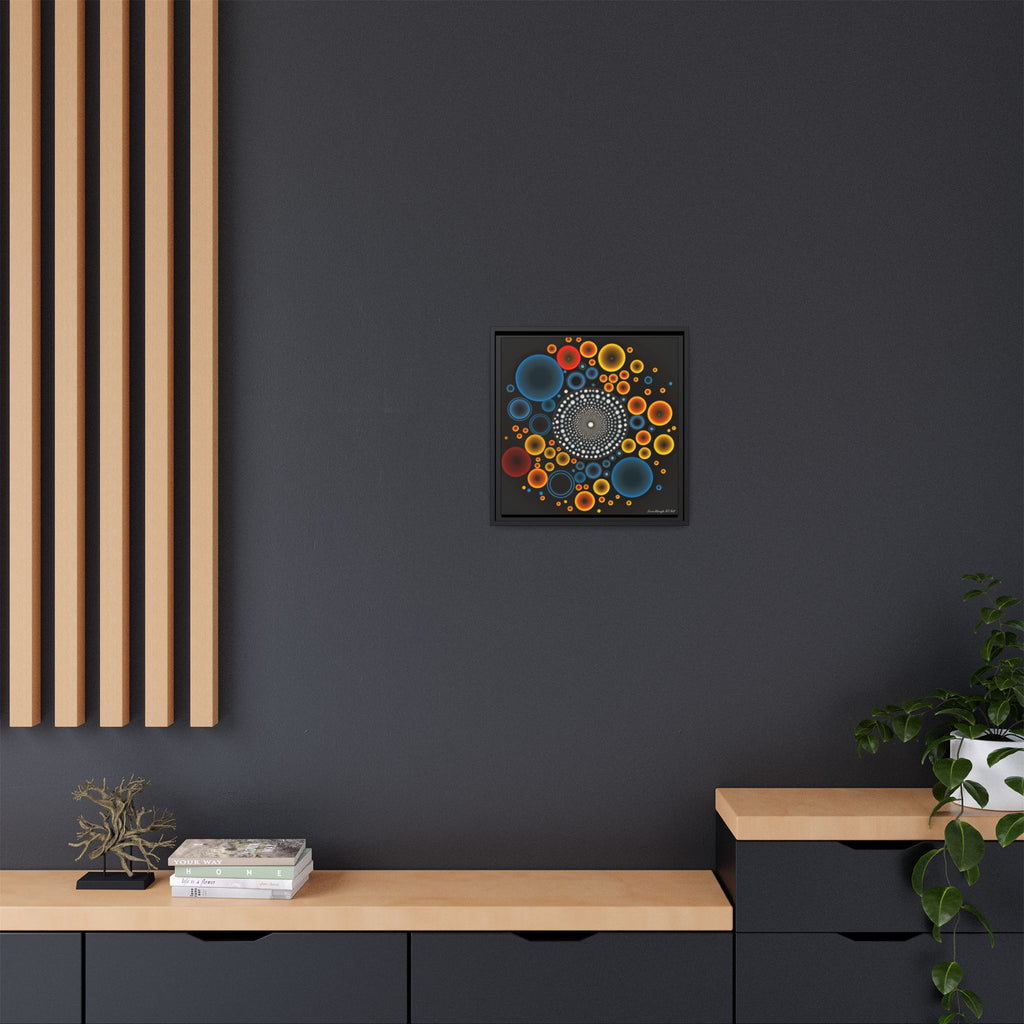 Harmonic Orbits, Matte Canvas, Framed (Multi-color)
