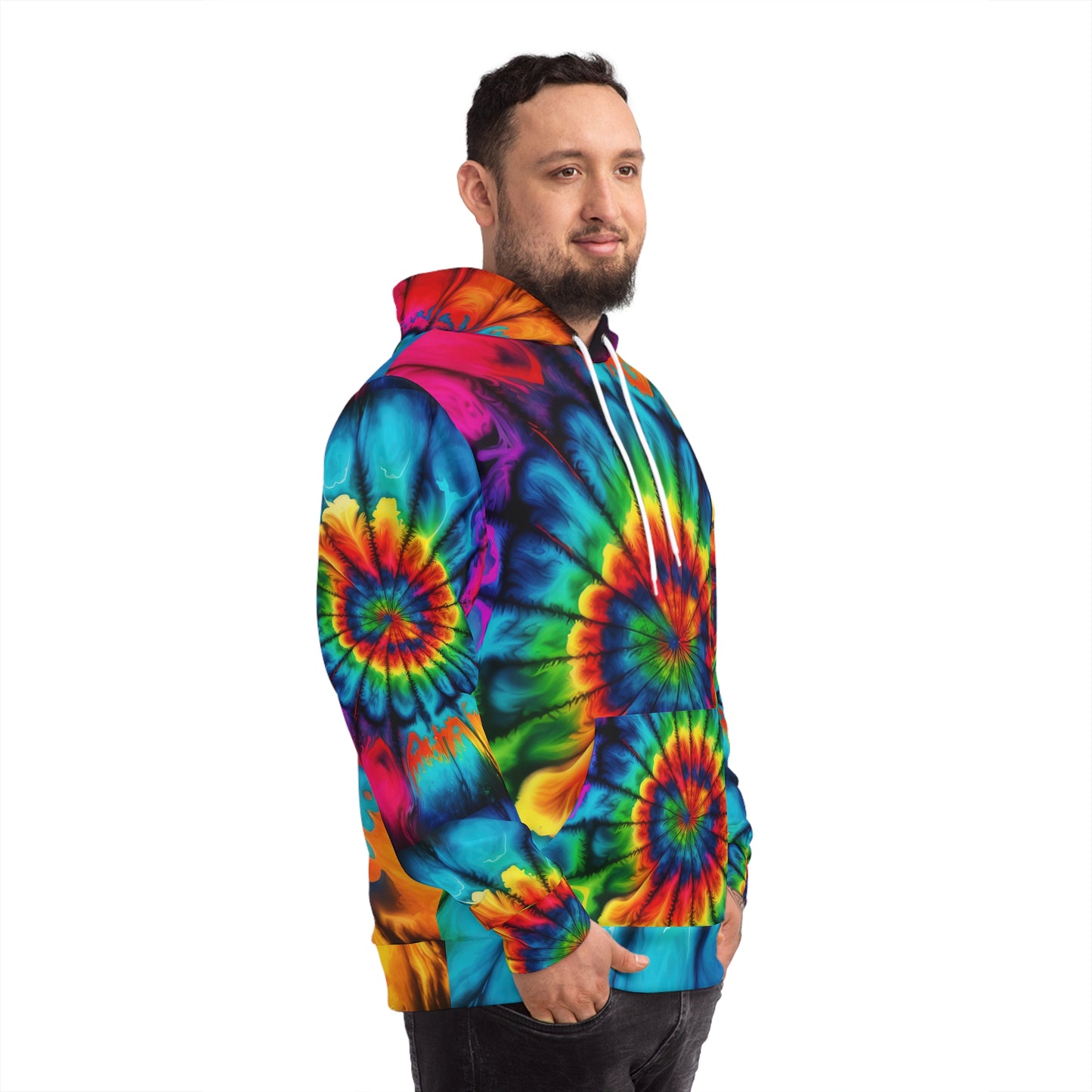 Bold And Beautiful Tie Dye Style Two Fashion Hoodie (AOP)