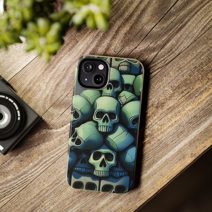 Metallic Chrome Skulls and classic Designed 10 Tough Phone Cases