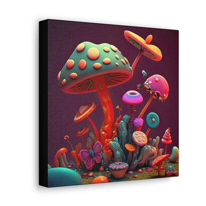 Beautiful Mushroom Luminating Colorful Bliss 2 Canvas Gallery Wraps