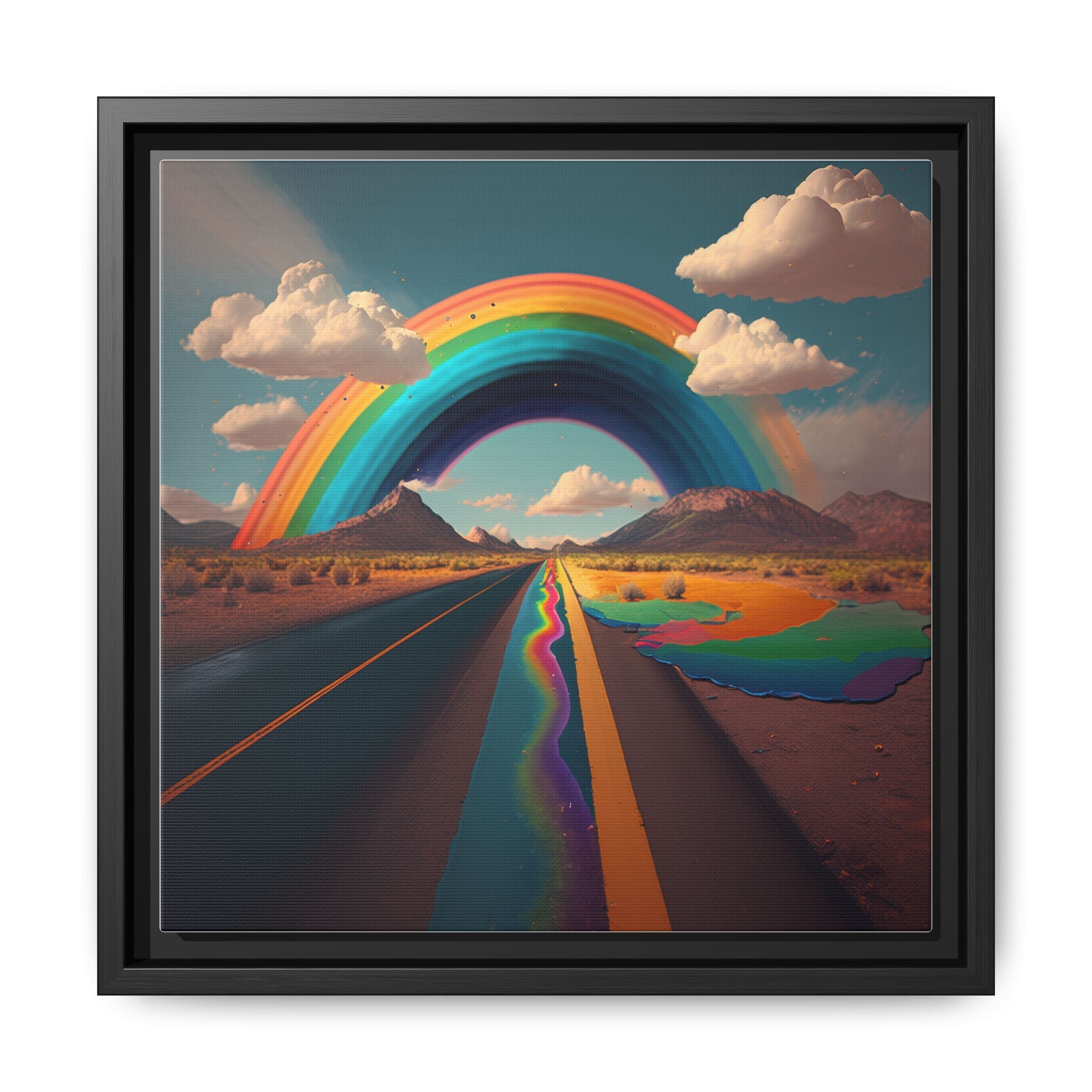 Road to Color, Art Print — Colorful Modern Wall Canvas
