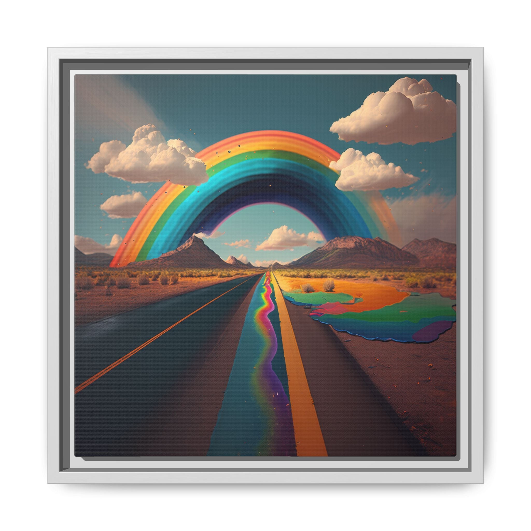 Road to Color, Art Print — Colorful Modern Wall Canvas