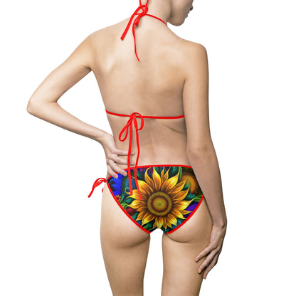 Bold And Beautiful Designed floral Style Four Women's Bikini Swimsuit (AOP)