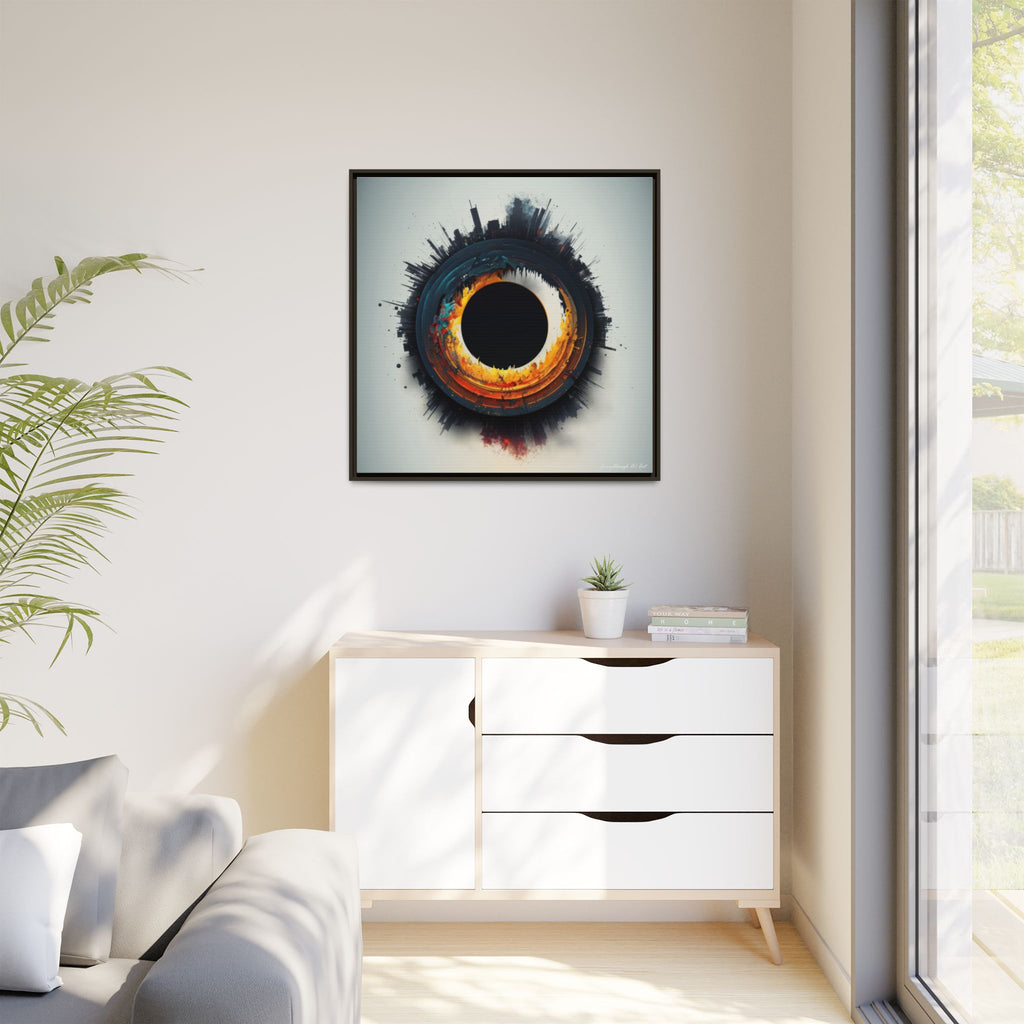 Eclipse of Industry, Art Print — Colorful Modern Wall Canvas
