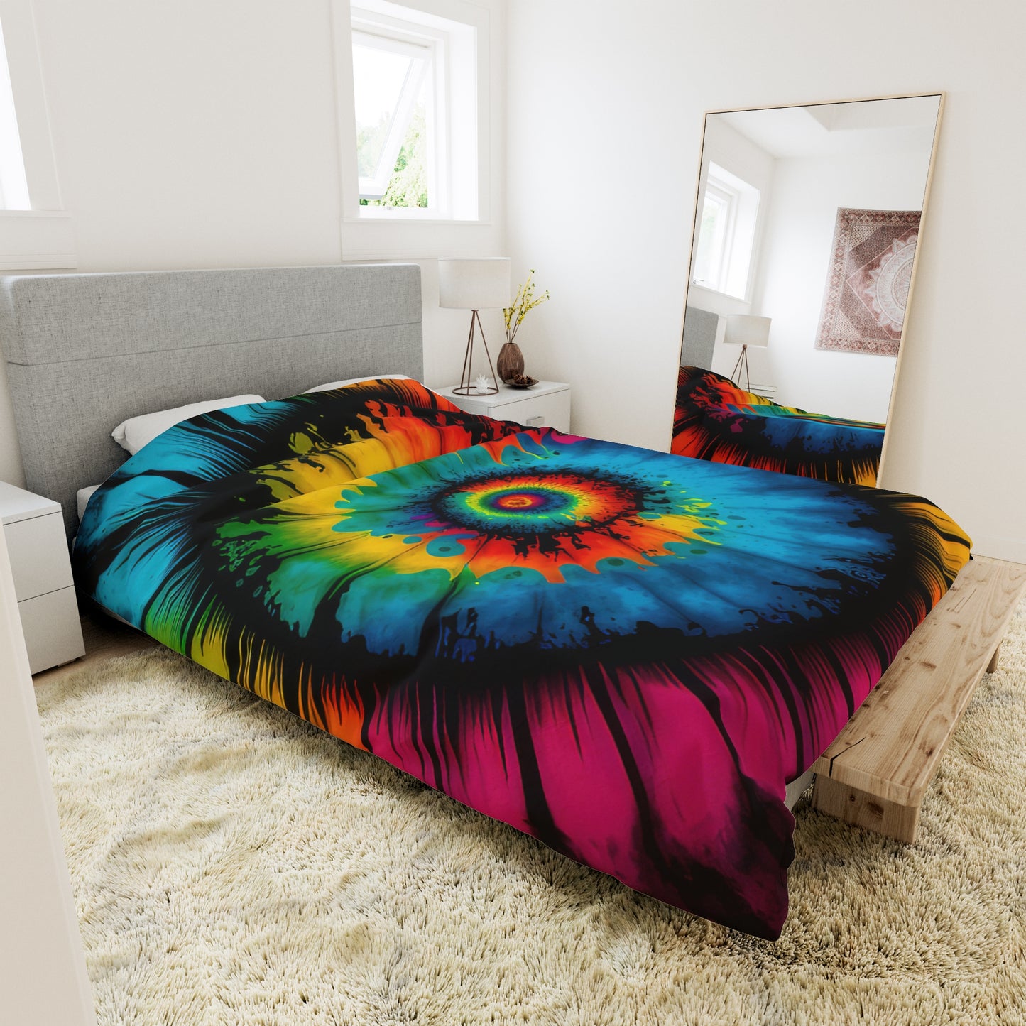 Bold And Beautiful Tie Dye Style Four Duvet Cover