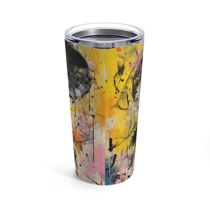 Doodle Abstract Mouse With Colorful Yellow Background By DaFlowerChild Tumbler 20oz