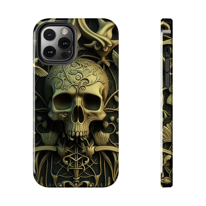 Metallic Chrome Skulls and classic Designed 3 Tough Phone Cases