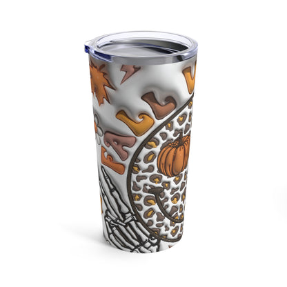 Fall Vibe 3-D Puffy Halloween By Mock Up Tumbler 20oz