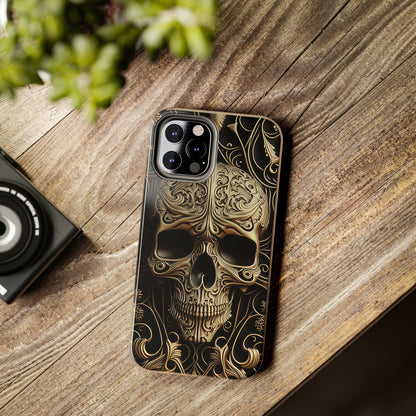 Metallic Chrome Skulls and Classic Designed 8 Tough Phone Cases