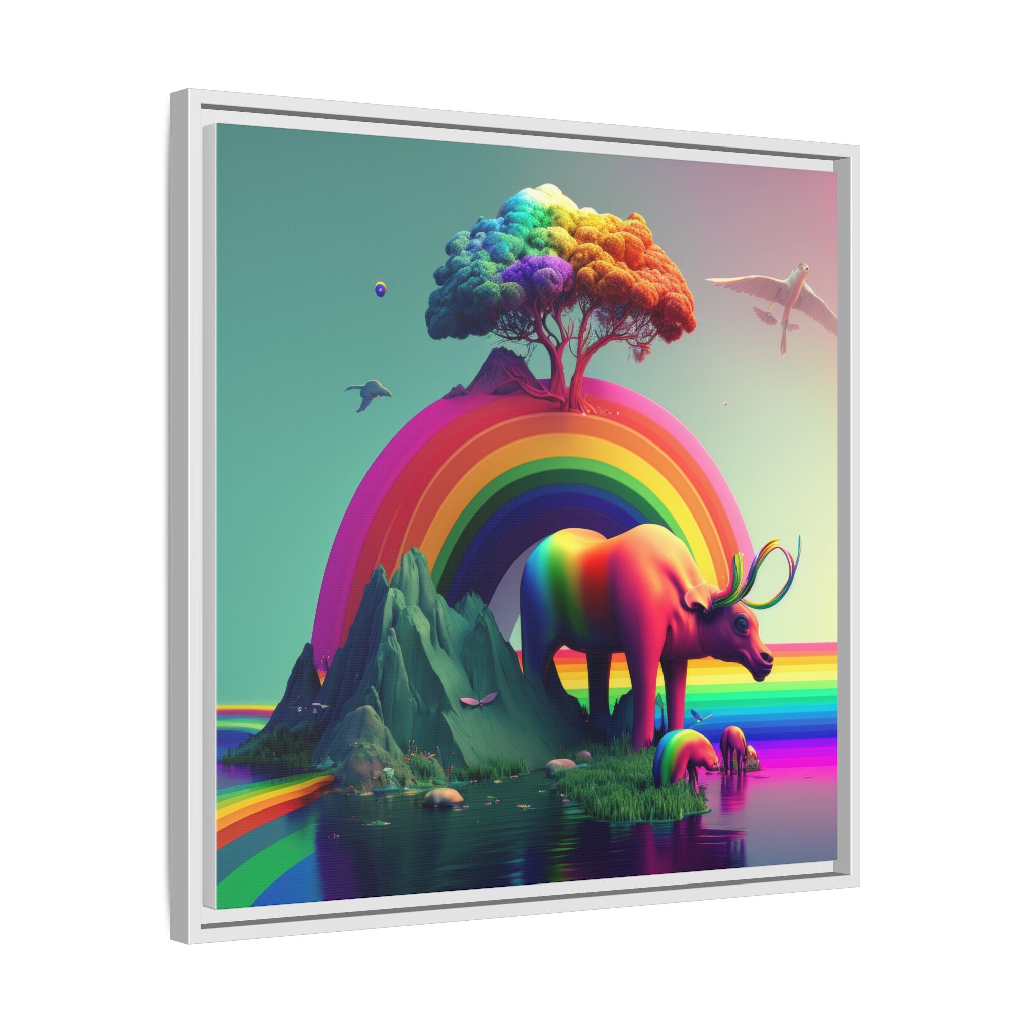 Sanctuary of Color, Art Print — Colorful Modern Wall Canvas