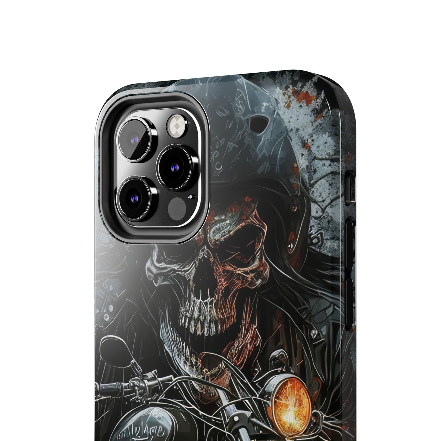 Skull Motorcycle Rider, Ready to Tear Up Road On Beautiful Bike 6 Tough Phone Cases