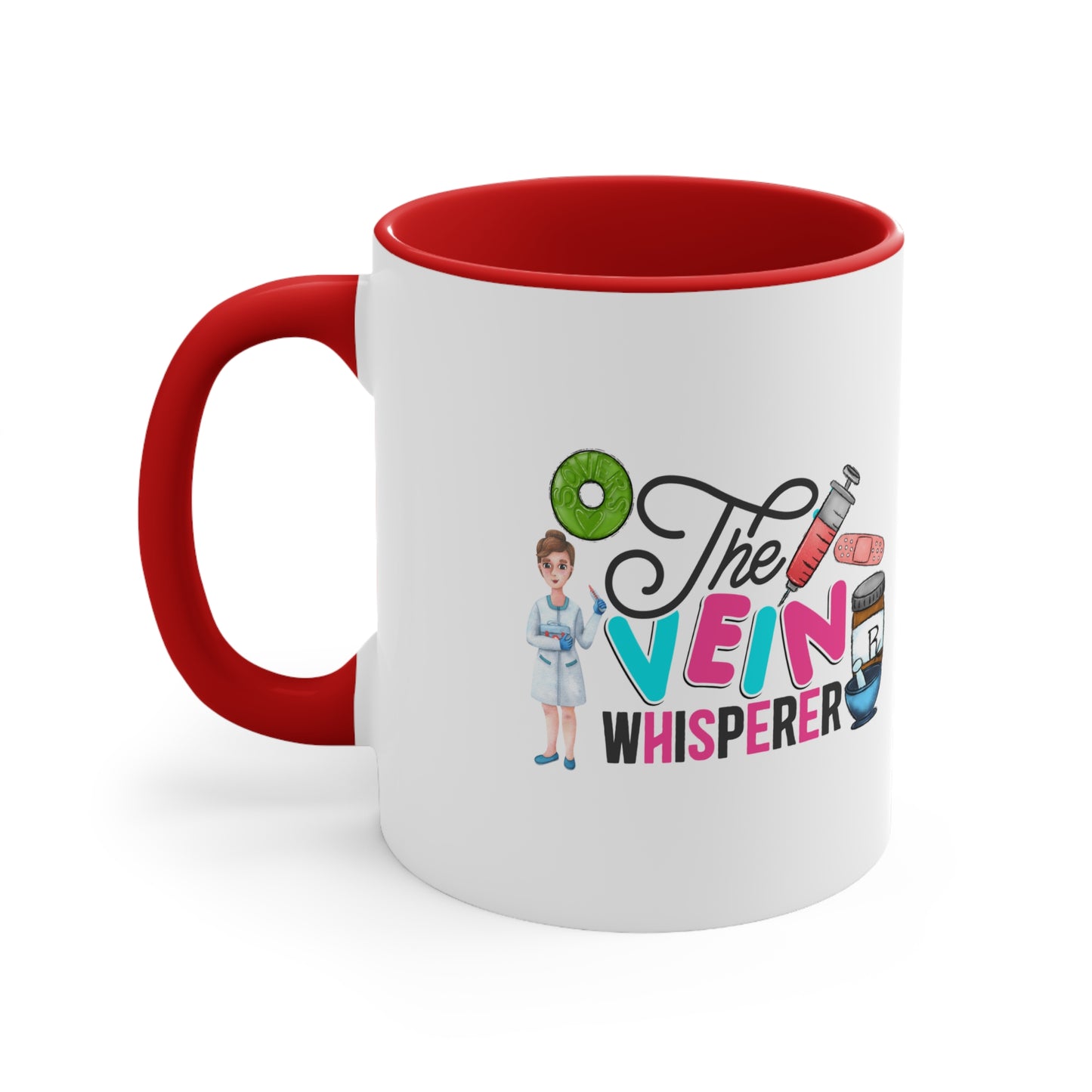 Nurse, Rn, Female , The Vein Whisperer, Coffee Mug, 11oz