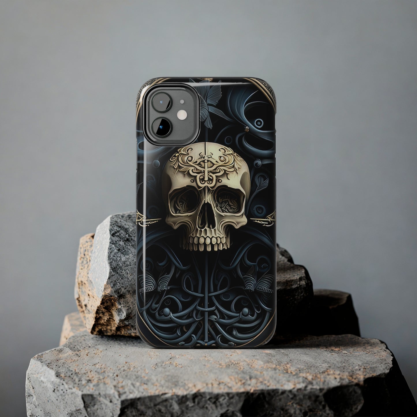 Metallic Chrome Skulls and classic Designed 6 Tough Phone Cases