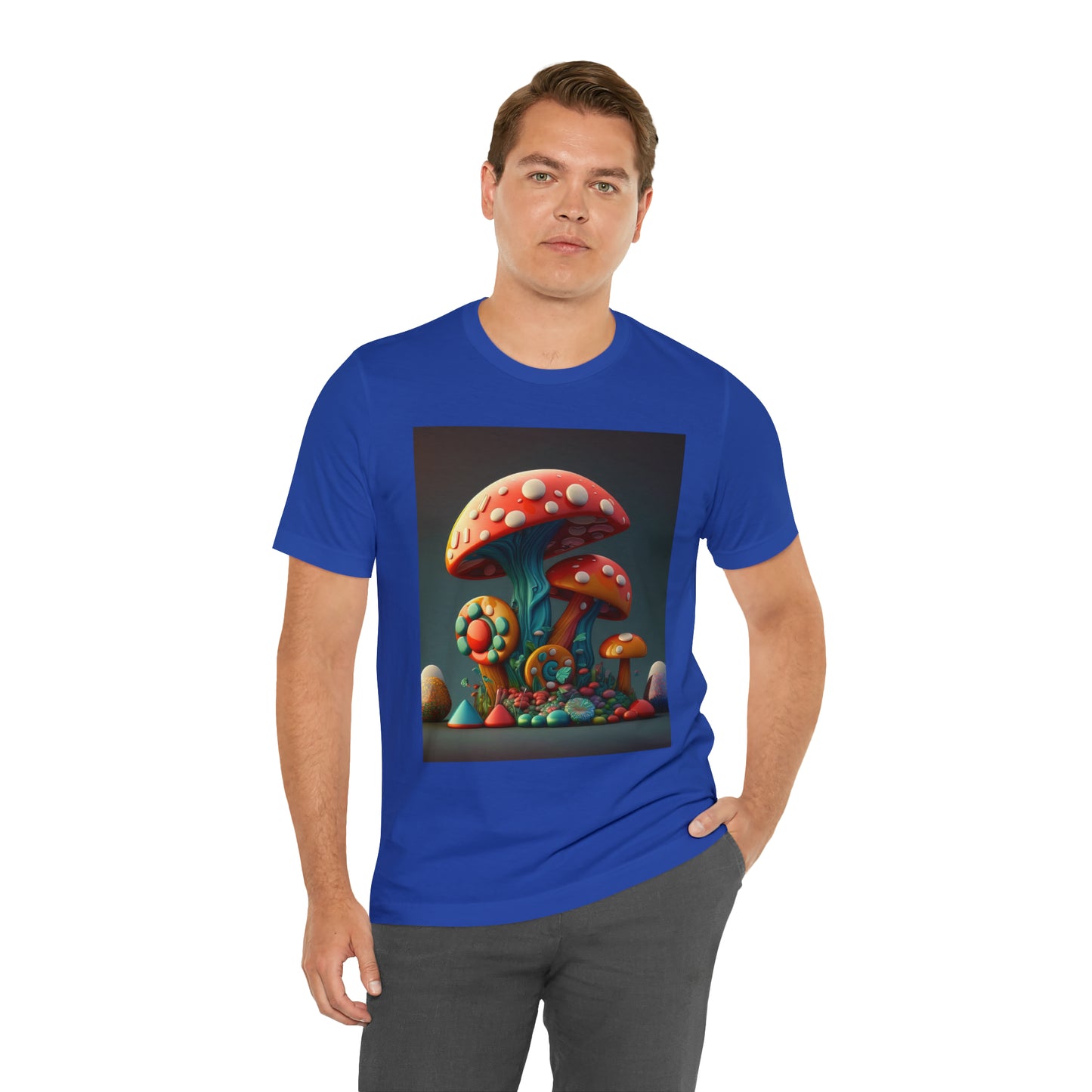 Hippie Mushroom Color Candy Style Design Style 6 Unisex Jersey Short Sleeve Tee