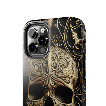 Metallic Chrome Skulls and Classic Designed 8 Tough Phone Cases