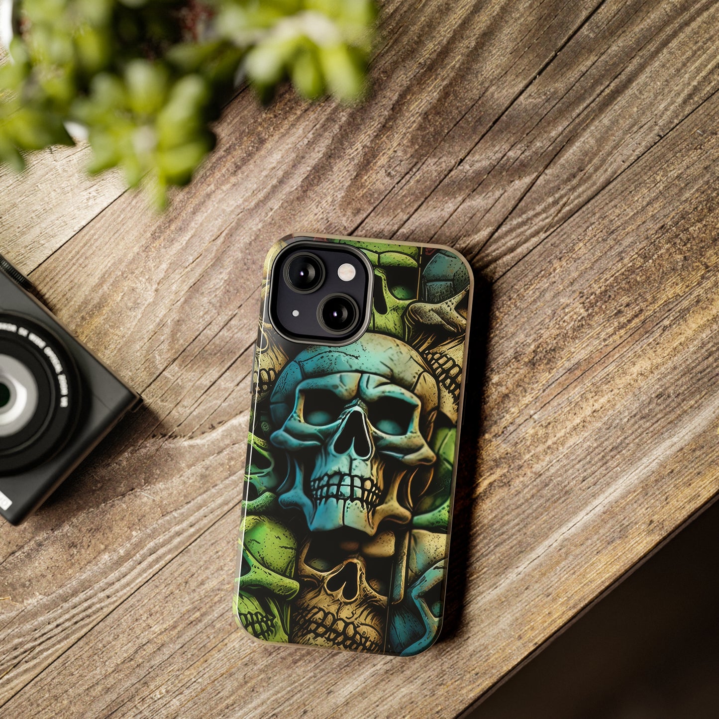 Metallic Chrome Skulls and classic Designed 13 Tough Phone Cases