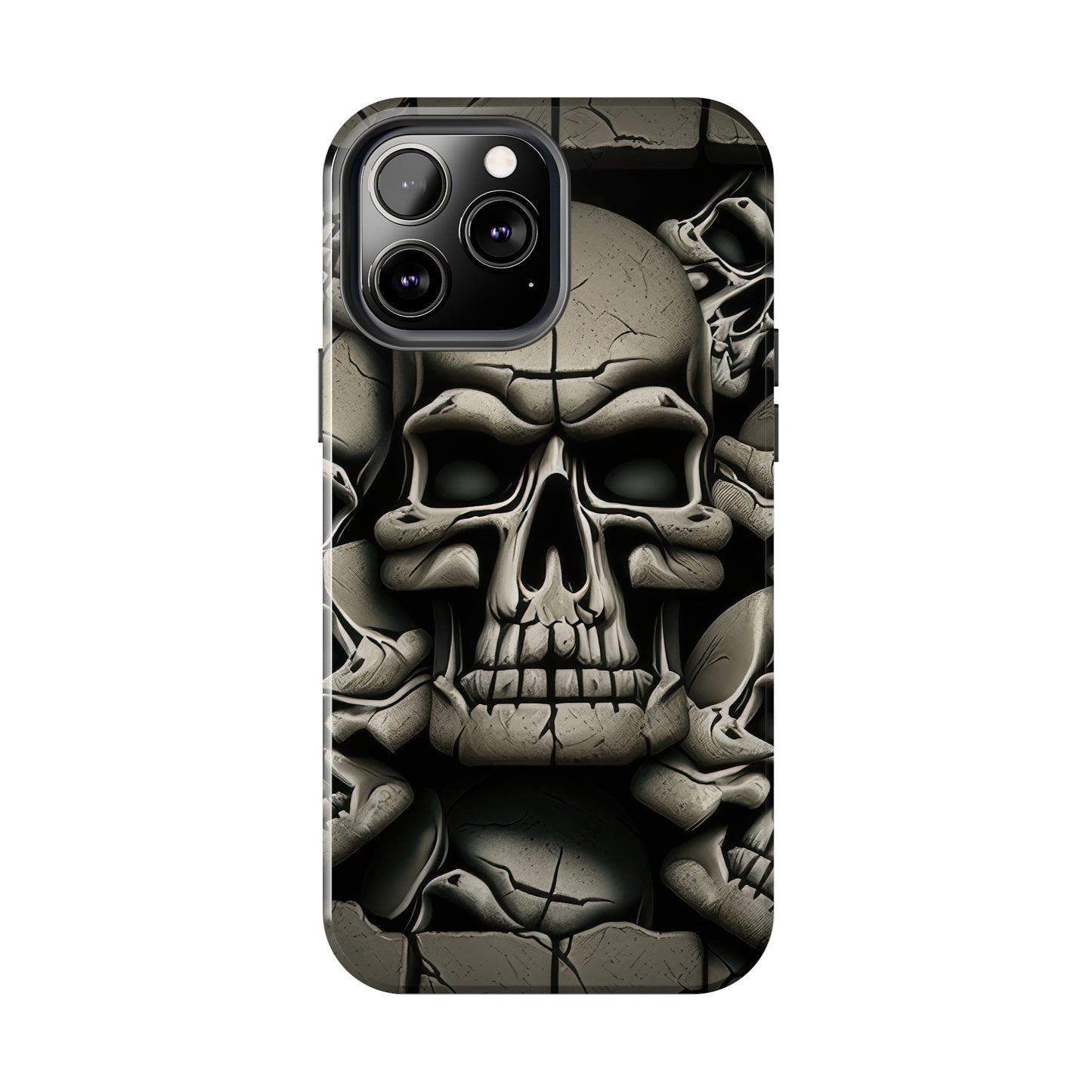 Metallic Chrome Skulls and classic Designed 12 Tough Phone Cases