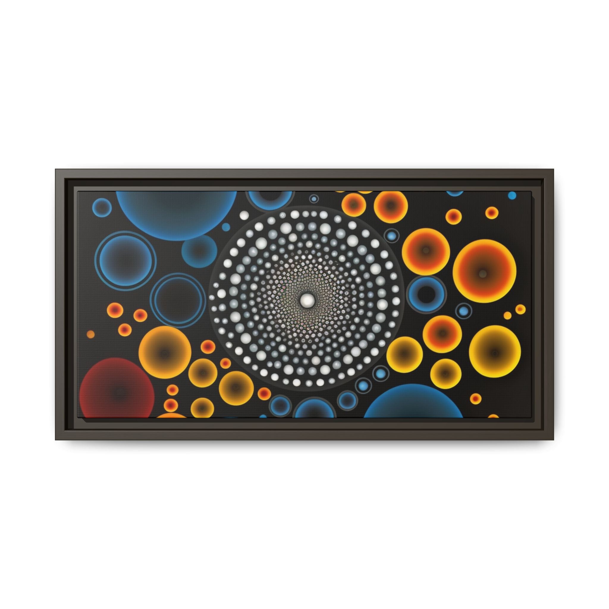 Harmonic Orbits, Matte Canvas, Framed (Multi-color)