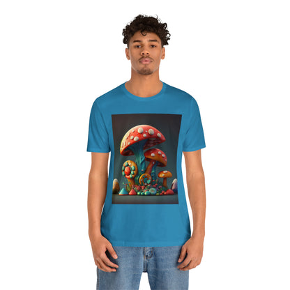 Hippie Mushroom Color Candy Style Design Style 6 Unisex Jersey Short Sleeve Tee