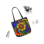 Bold And Beautiful Flowers Style Four Polyester Canvas Tote Bag (AOP)