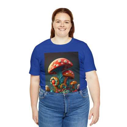 Hippie Mushroom Color Candy Style Design Style 6 Unisex Jersey Short Sleeve Tee