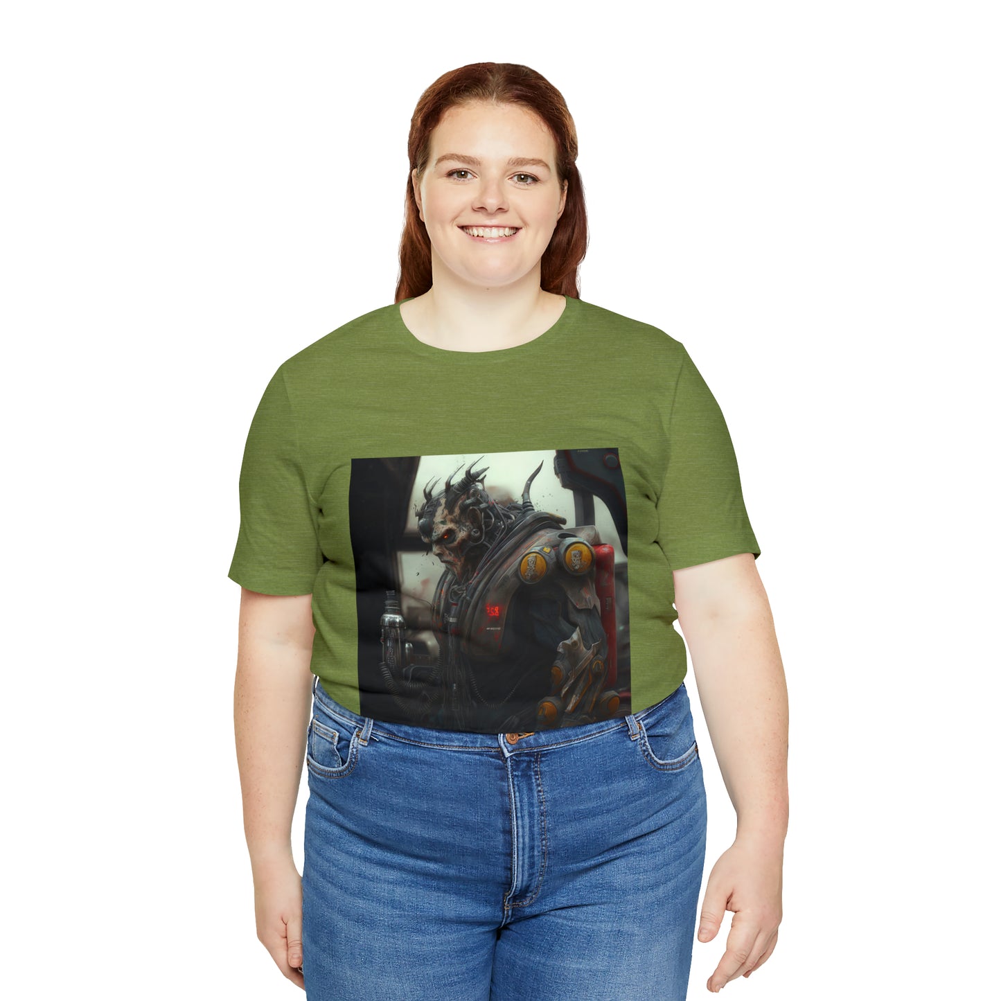 Gasoline Warrior, Large Beefy Warrior Ready For Battle Unisex Jersey Short Sleeve Tee