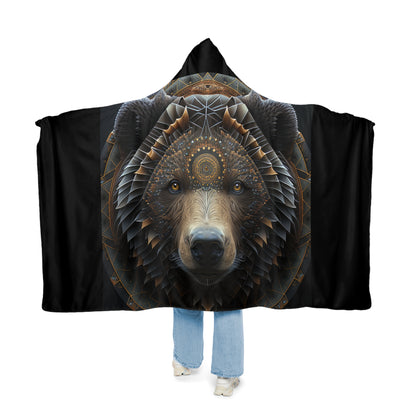 Strong Bear Head Style Two Snuggle Blanket