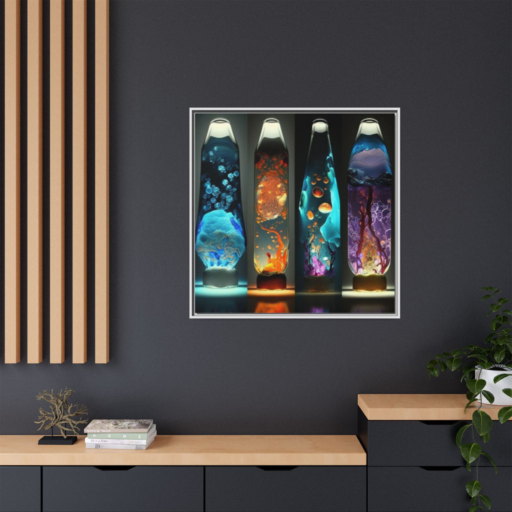 Elemental Currents, Art Print — Colorful Modern Wall Canvas