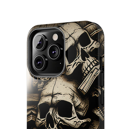 Metallic Chrome Skulls and classic Designed 14 Tough Phone Cases