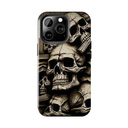 Metallic Chrome Skulls and classic Designed 14 Tough Phone Cases