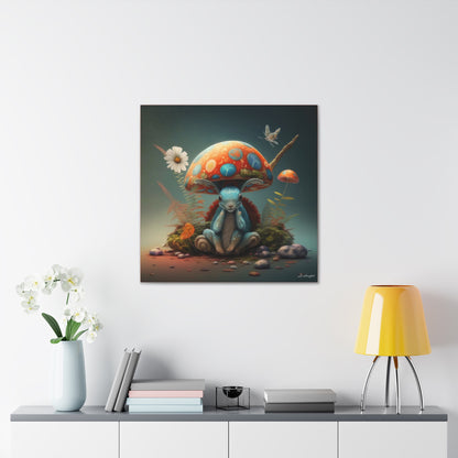 Mystical Animal Mushroom Flowers And Butterfly Canvas Gallery Wraps