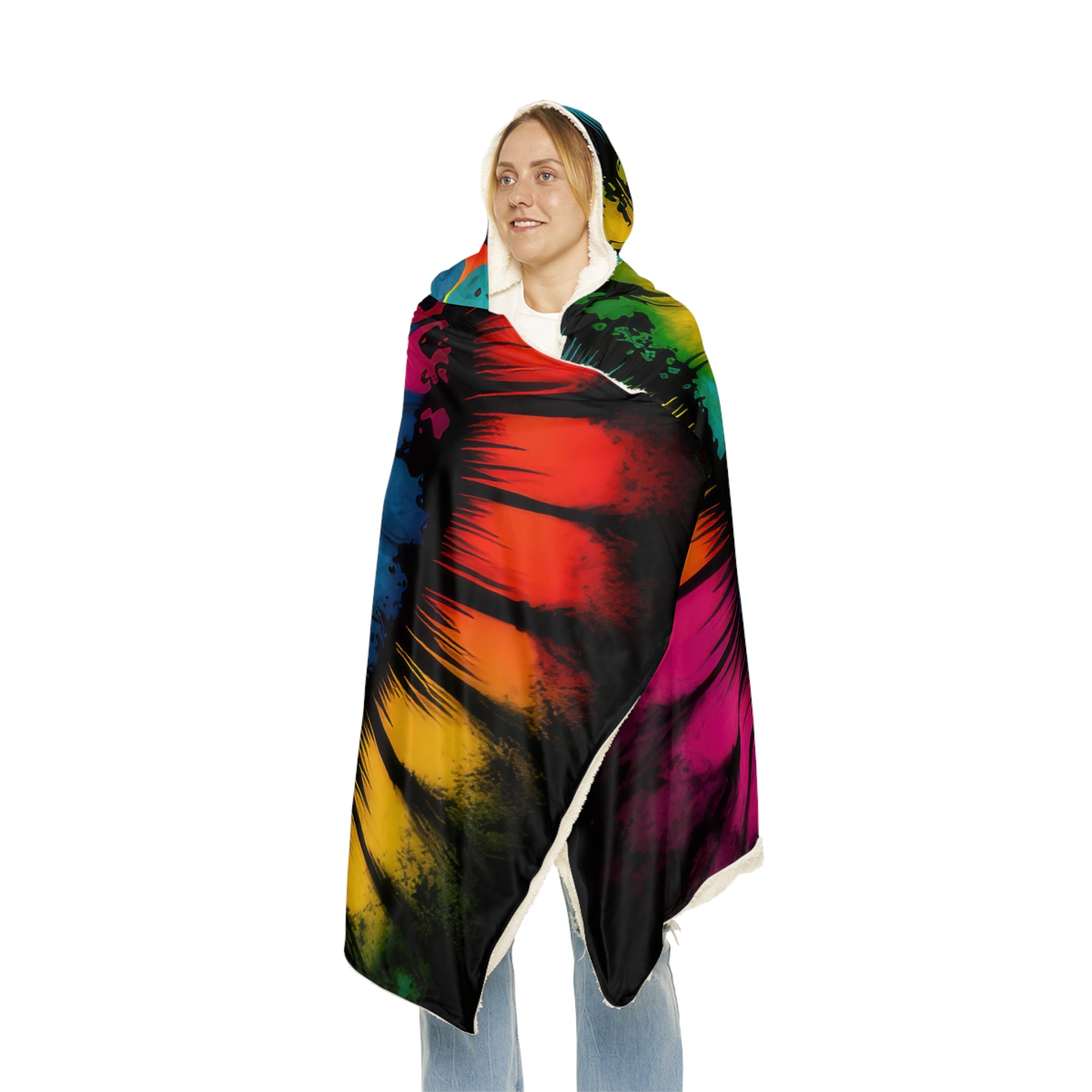 Bold And Beautiful Tie Tye Style Four Snuggle Blanket