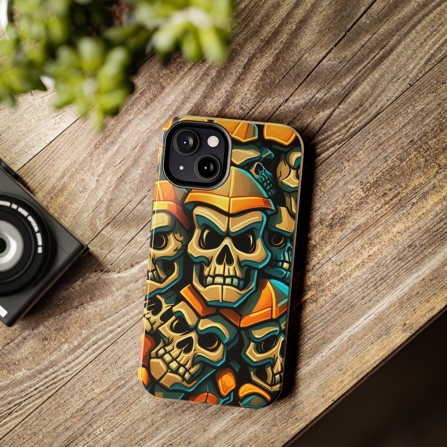 Metallic Chrome Skulls and classic Designed 16 Tough Phone Cases