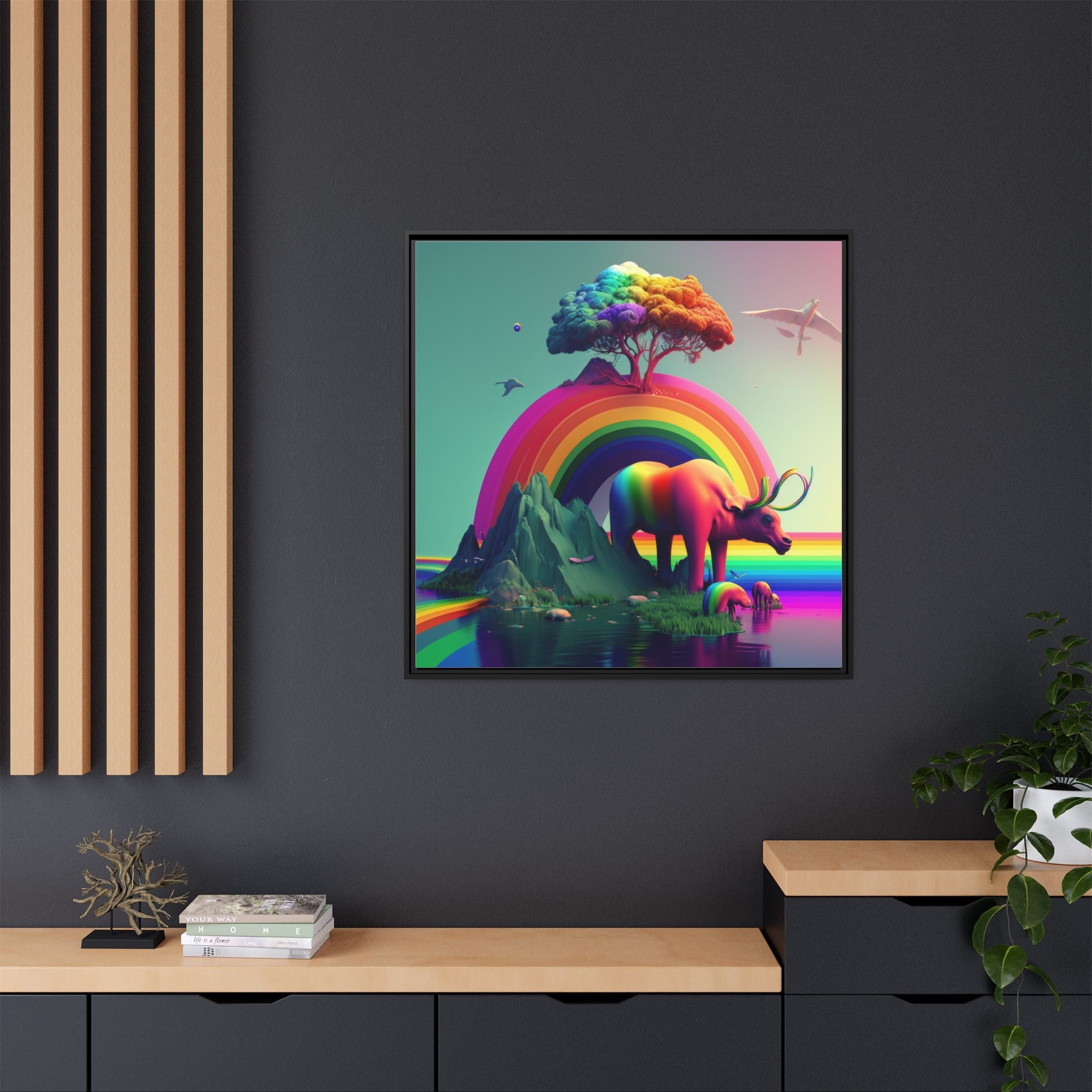 Sanctuary of Color, Art Print — Colorful Modern Wall Canvas