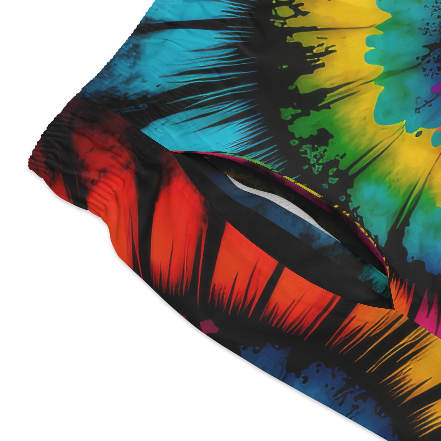 Bold And Beautiful Tie Dye Style Four B Swim Trunks (AOP)