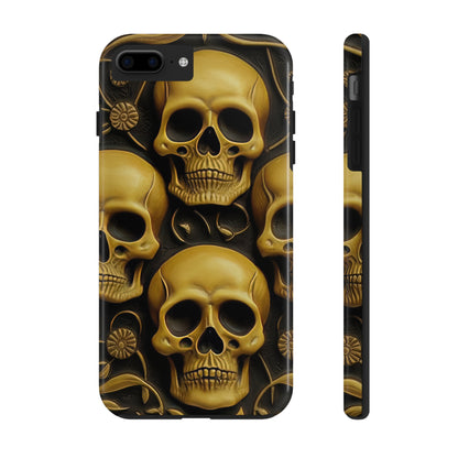 Metallic Chrome Skulls and classic Designed 18 Tough Phone Cases