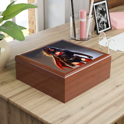 Superhero In All Forms, Black or Brown Jewelry Box