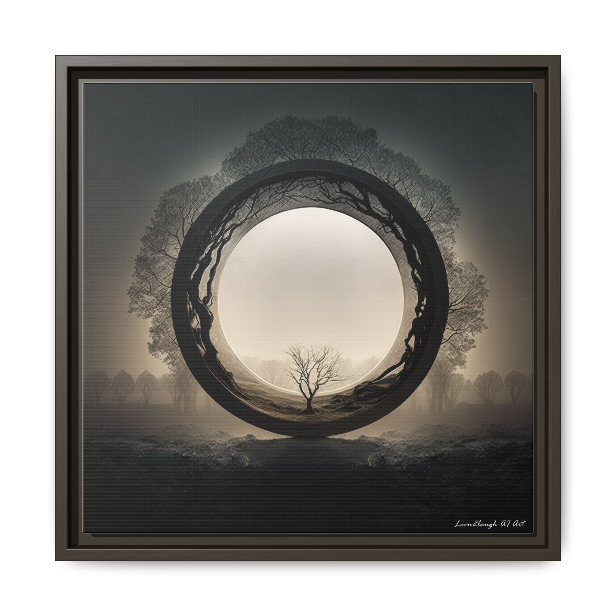 Circle of Stillness, Art Print — Colorful Modern Wall Canvas