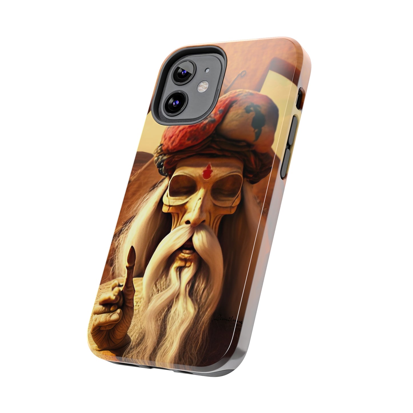 Wise Man In Dessert With Beard And Peace Sign Tough Phone Cases