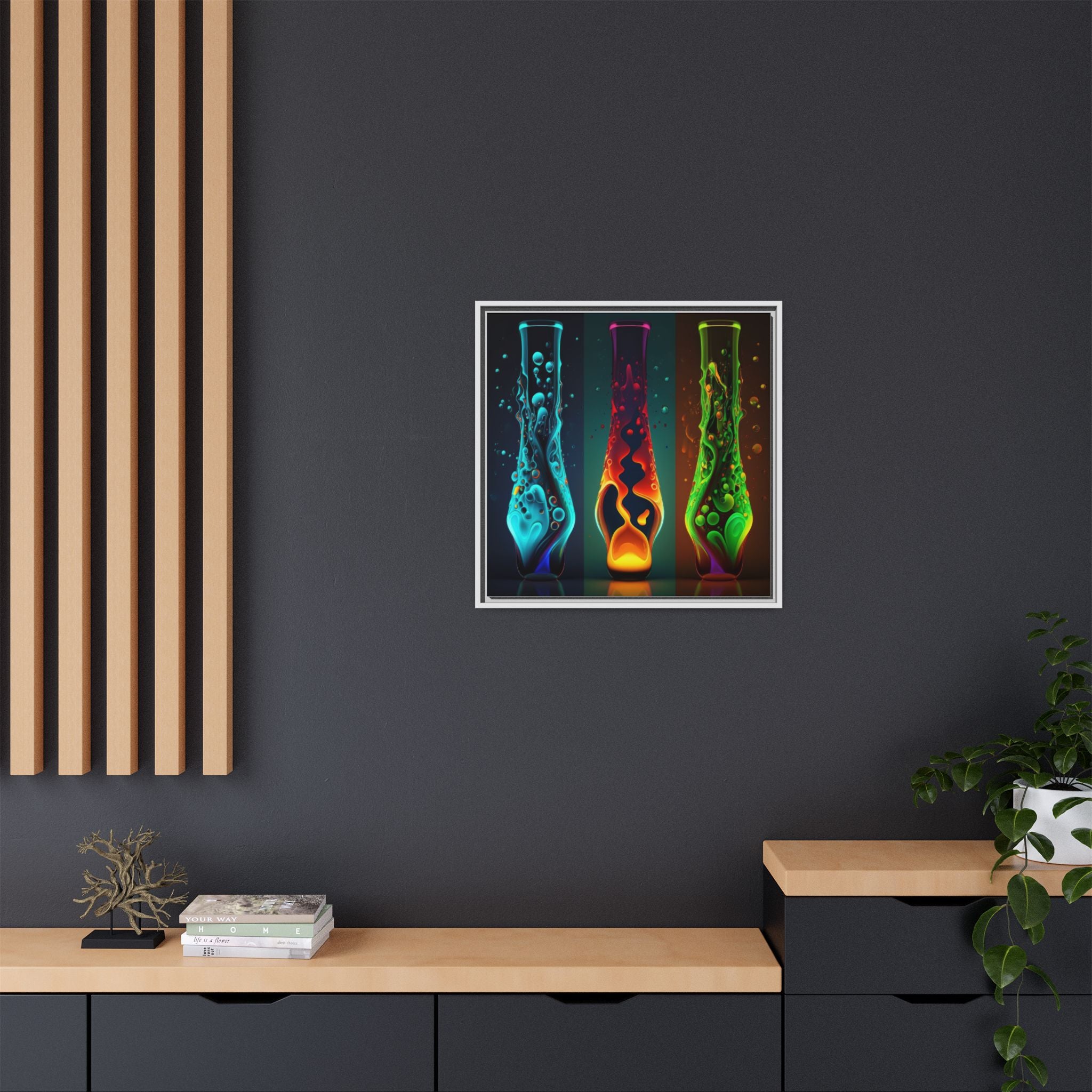 Three States of Flow, Art Print — Colorful Modern Wall Canvas
