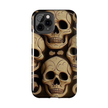 Metallic Chrome Skulls and classic Designed 19 Tough Phone Cases