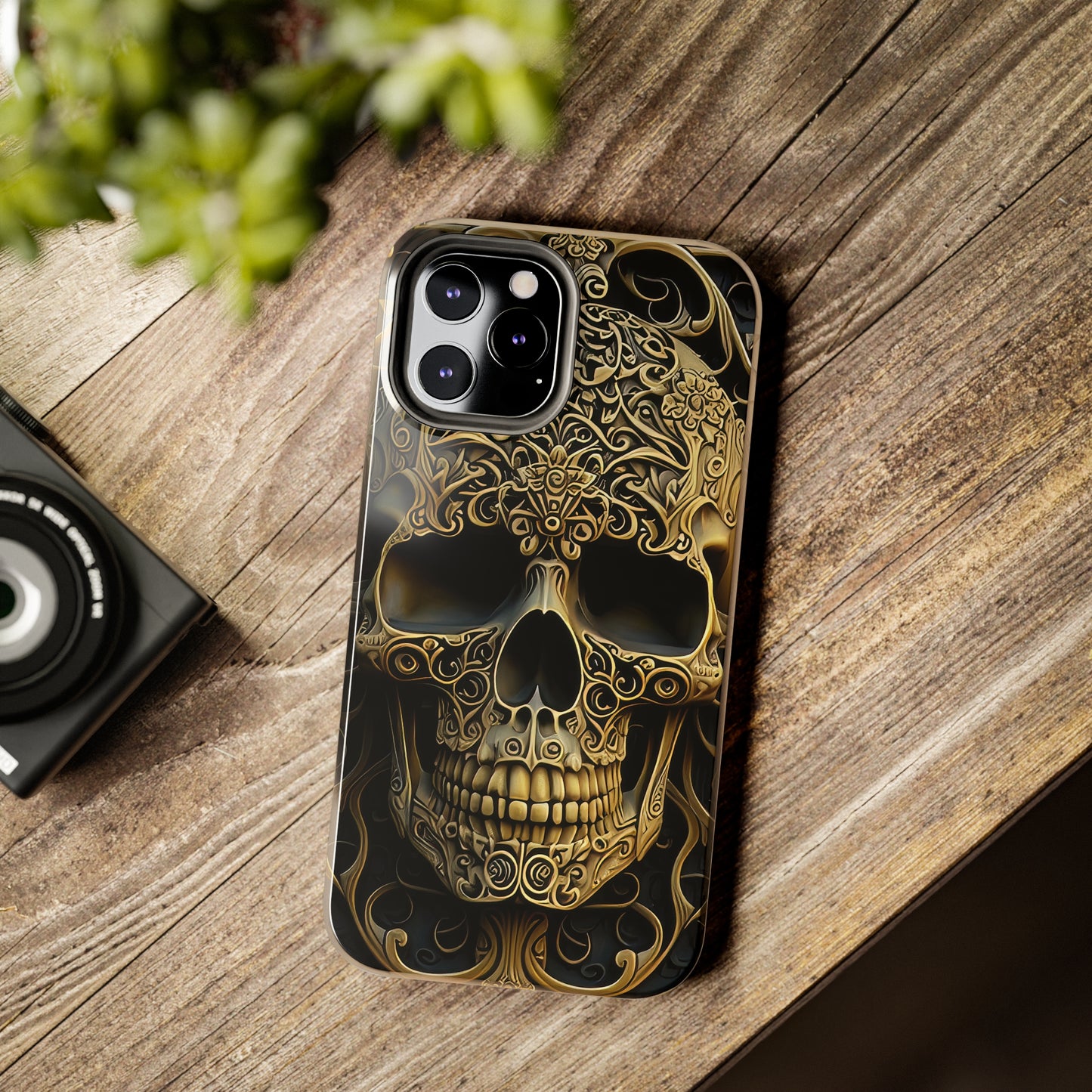 Metallic Chrome Skulls and classic Designed 4 Tough Phone Cases